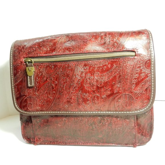 Fossil Bags Fossil Paisley Tooled Leather Poshmark